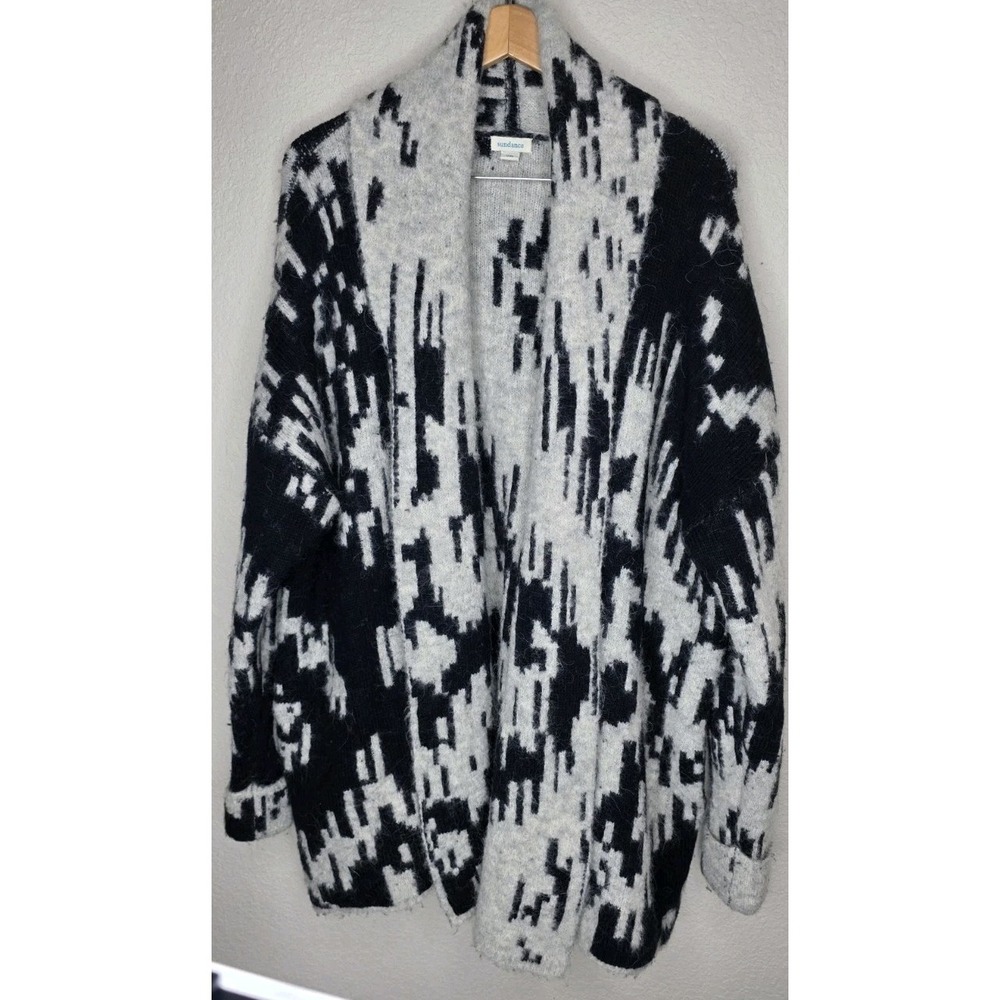 Sundance Tanya Cashmere Alpaca Blend Cardigan Sweater Oversized Open Front XXL